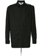 Craig Green Backless Long Sleeve Shirt, Men's, Size: Large, Black, Cotton