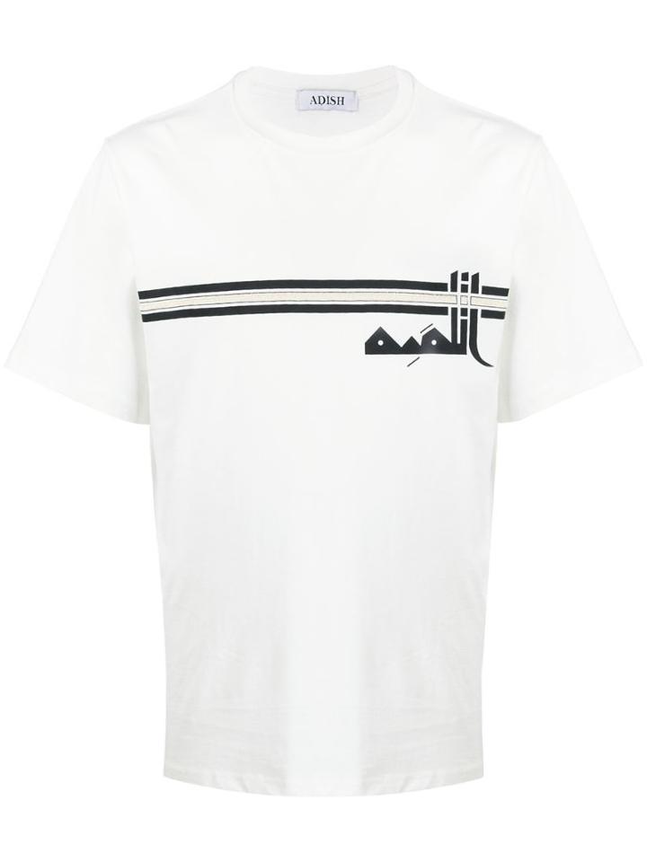 Adish Stitched Detail T-shirt - White