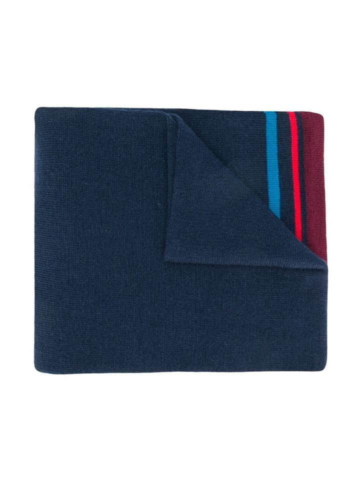 Paul Smith Junior Teen Dinosaur Embroidered Scarf - Blue