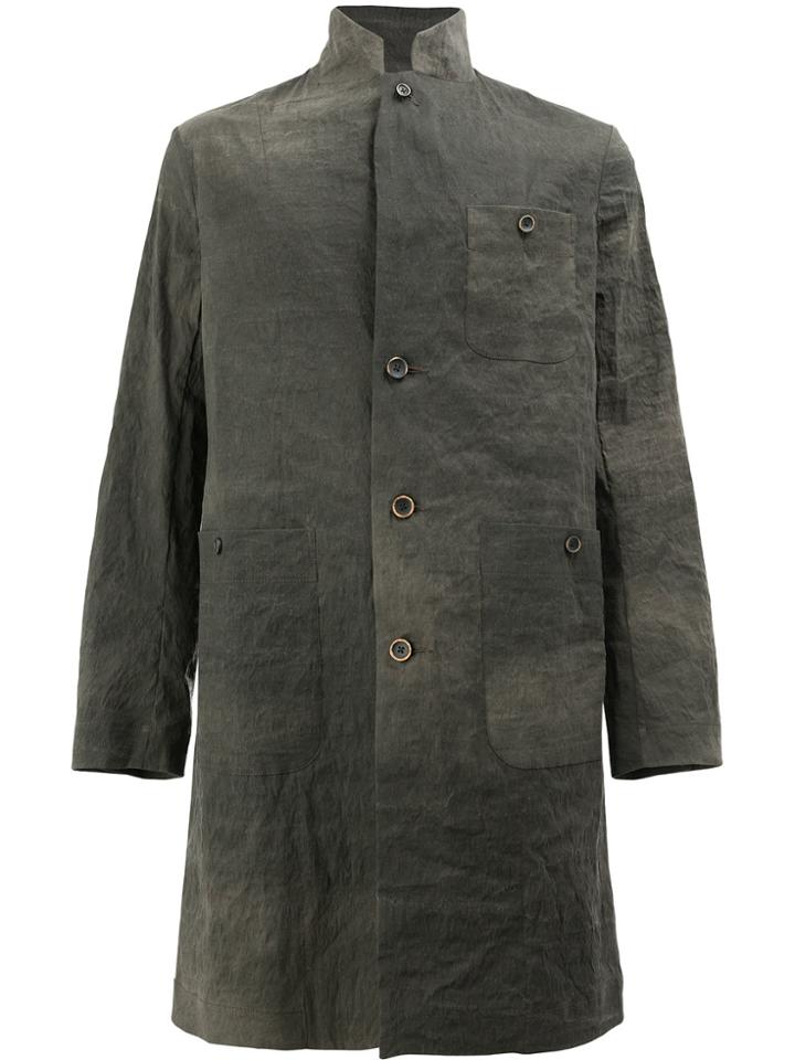 Uma Wang Single Breasted Coat - Brown