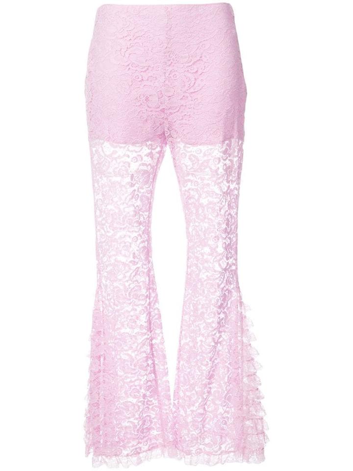 Givenchy Flared Lace Trousers - Pink