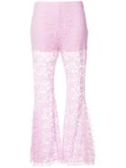 Givenchy Flared Lace Trousers - Pink