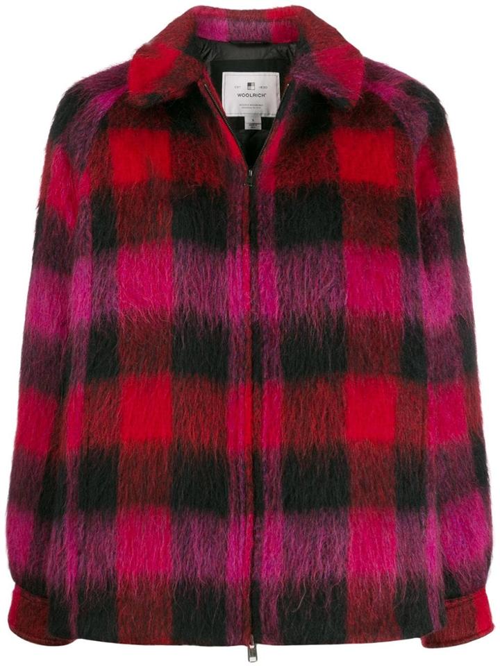 Woolrich Check Pattern Short Jacket - Red