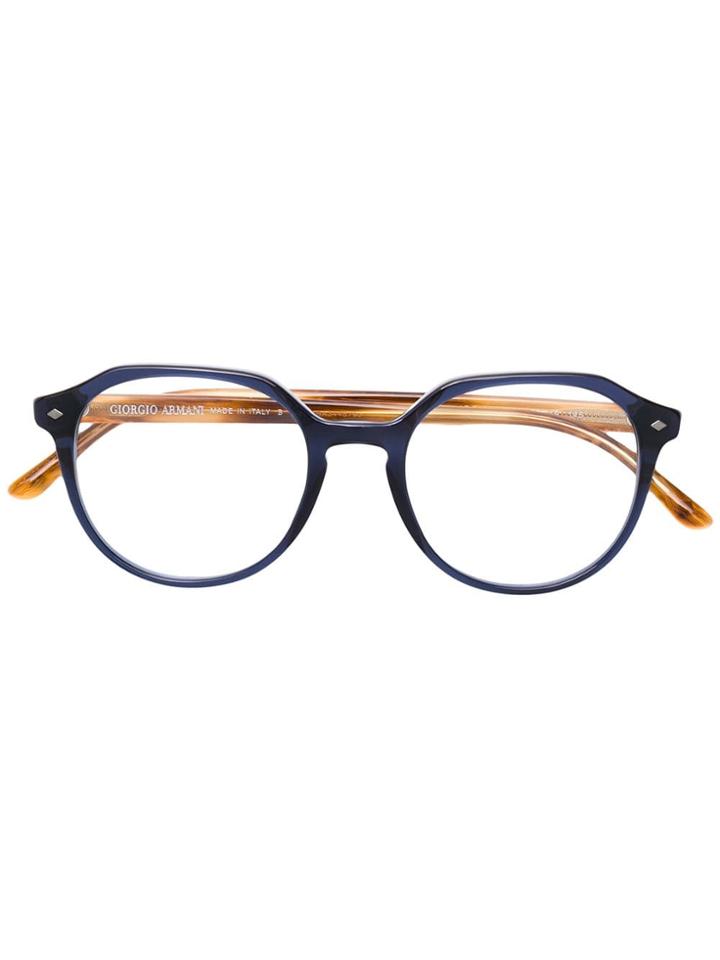 Giorgio Armani Round Shape Glasses - Blue