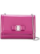Salvatore Ferragamo Vara Crossbody Bag, Women's, Pink/purple, Calf Leather/nylon