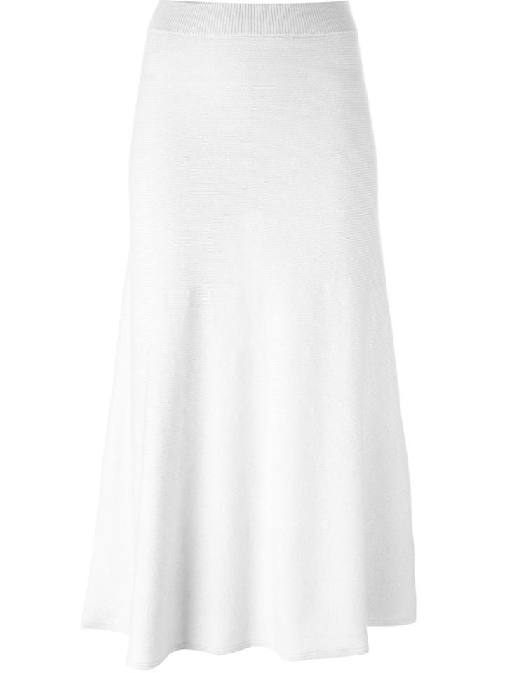 Chloé Knitted Long Skirt, Women's, Size: Small, White, Cashmere