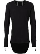 Cedric Jacquemyn Long Sleeved Sweatshirt, Men's, Size: 46, Black, Cotton
