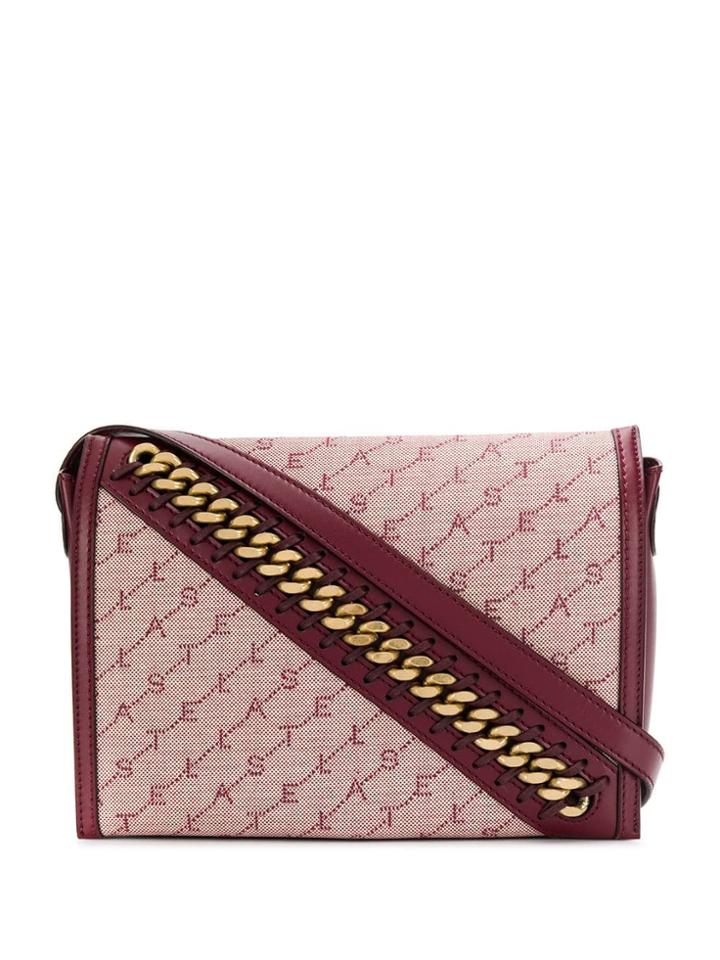 Stella Mccartney Logo Chain Shoulder Bag - Pink