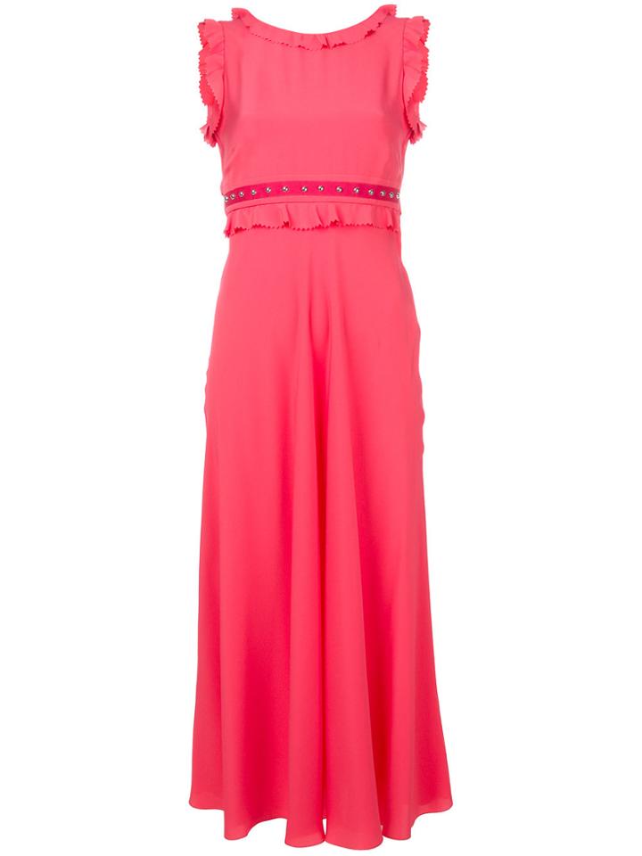 Red Valentino Sleeveless Studded Dress - Pink & Purple