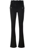 Unravel Lace-up Front Bootcut Jeans, Women's, Size: 27, Black, Cotton/polyester/polyester