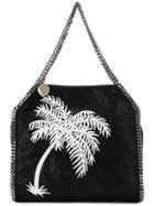 Stella Mccartney - Falabella Mini Palm Tree Shoulder Bag - Women - Polyester - One Size, Black, Polyester
