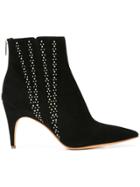 Derek Lam Isla Pointed Toe Bootie With Studs - Black