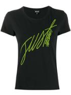 Just Cavalli Embroidered Logo T-shirt - Black