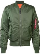 Alpha Industries 'ma-1' Flight Jacket, Adult Unisex, Size: Xl, Green, Nylon/polyester