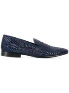 Roberto Cavalli Woven Slipper Loafers - Blue