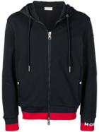 Moncler Drawstring Logo Hoodie - Blue