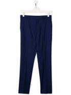 Paul Smith Junior Teen Pleated Tailored Trousers - Blue