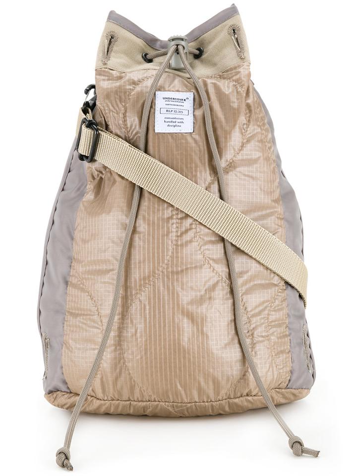 Undercover Drawstring Shoulder Bag, Adult Unisex, Nude/neutrals, Nylon/polyester