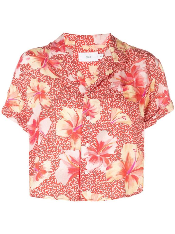 Onia Floral Print Shirt - Red