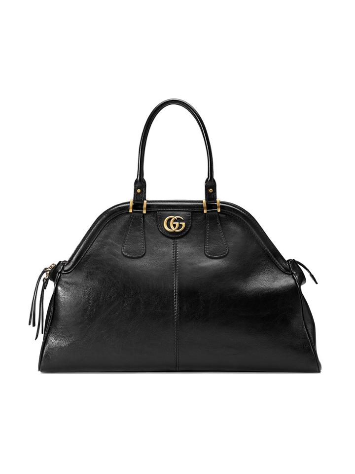 Gucci Re(belle) Large Top Handle Tote - Black
