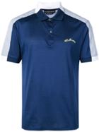 Alexander Mcqueen Contrast Panel Polo Shirt - Blue