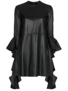 Ellery Kenny Leather Mini Dress - Black
