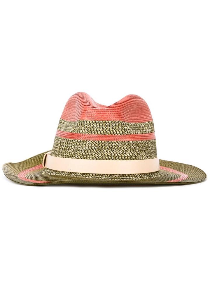 Etro Panama Hat, Men's, Size: S, Pink/purple, Paper/viscose/polyester/cotton