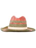 Etro Panama Hat, Men's, Size: S, Pink/purple, Paper/viscose/polyester/cotton
