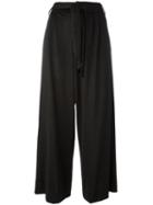 Just Cavalli Waist-tie Culottes, Women's, Size: 42, Black, Polyamide/viscose/spandex/elastane