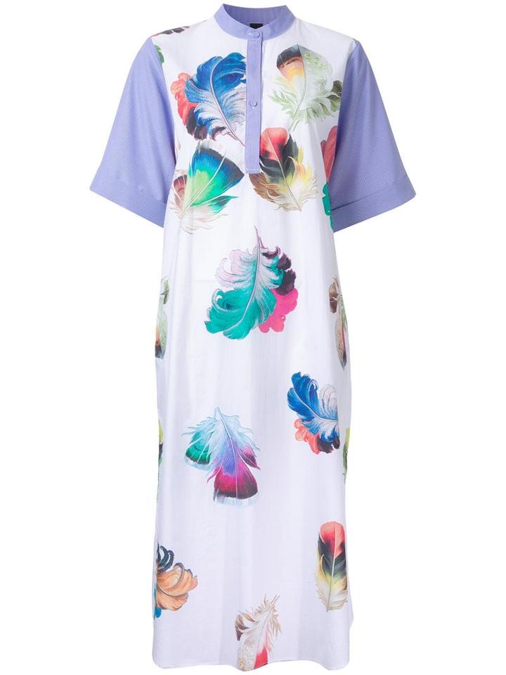 Romance Was Born Romance Was Born X Ultra Violet 'falling Plumes' Dress, Women's, Size: 10, Cotton