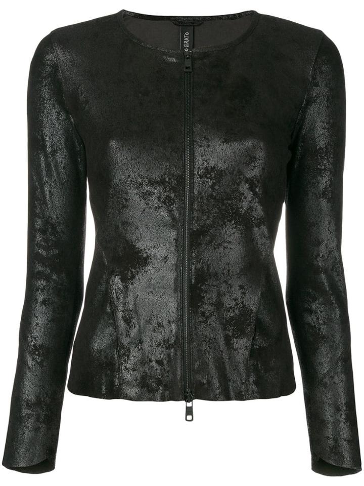 Giorgio Brato Fitted Leather Jacket - Black