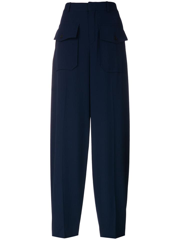 Chloé Loose Fit Trousers - Blue