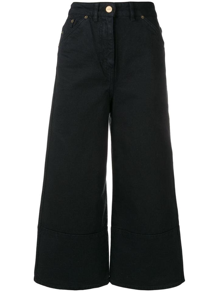 Jacquemus High-waisted Cropped Trousers - Blue