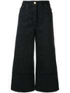Jacquemus High-waisted Cropped Trousers - Blue