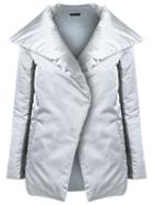 Uma Raquel Davidowicz Wrap Around Puffer Jacket, Women's, Size: 42, Grey, Polyester/acetate