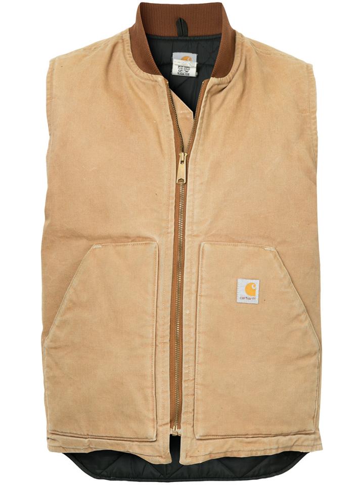 Fake Alpha Vintage Zipped Gilet Jacket - Brown