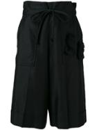 Sonia Rykiel High Waist Knee Length Shorts - Black