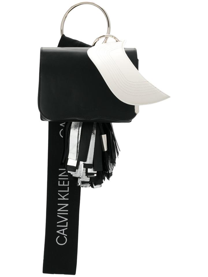 Calvin Klein 205w39nyc Contrast Clutch Bag - Black