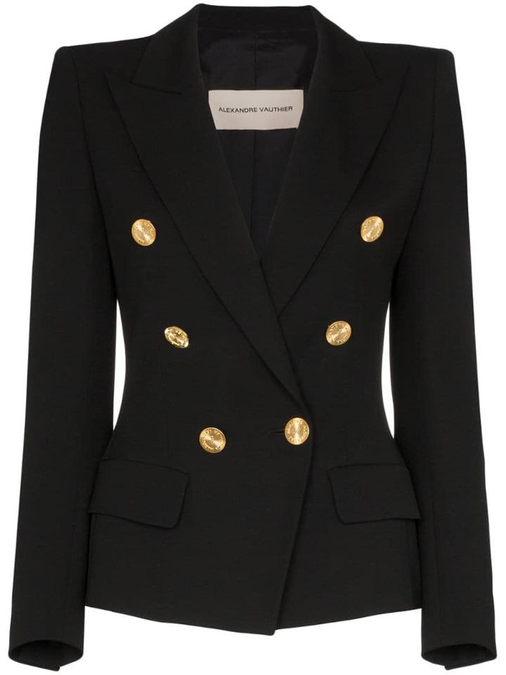 Alexandre Vauthier Double-breasted Blazer Jacket - Black