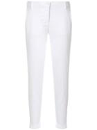 Jacob Cohen Slim Fit Cropped Trousers - White
