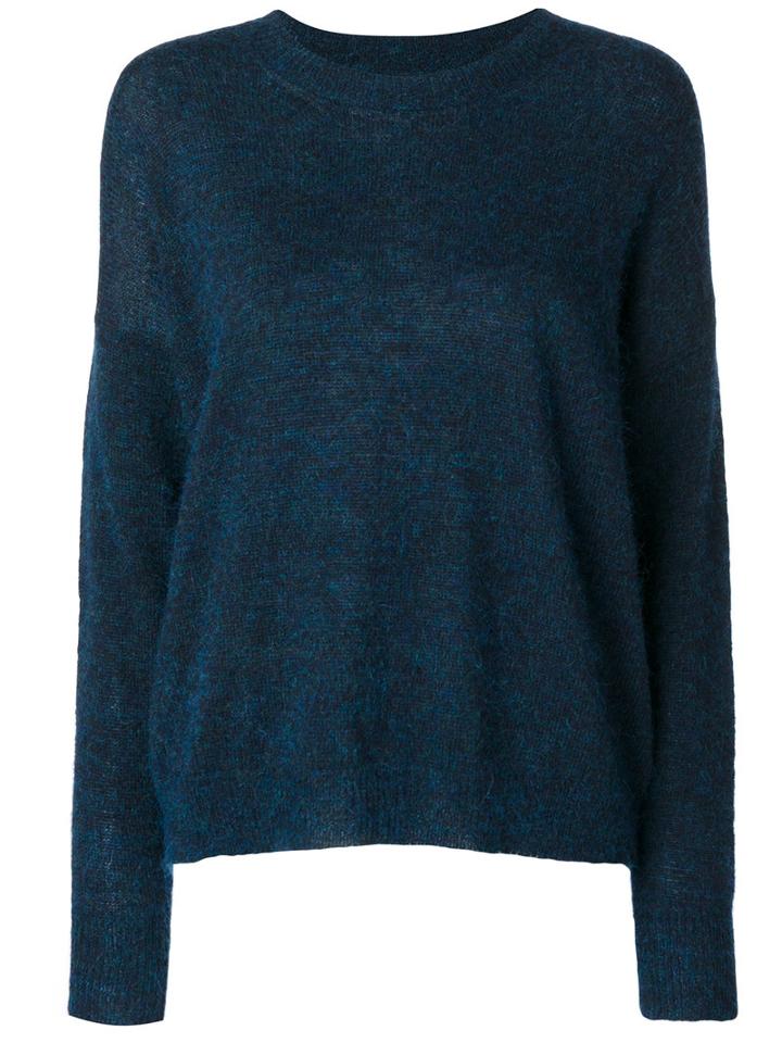 Isabel Marant Étoile - Difton Fuzzy-knit Sweater - Women - Acrylic/polyamide/mohair/alpaca - 36, Blue, Acrylic/polyamide/mohair/alpaca