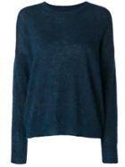 Isabel Marant Étoile - Difton Fuzzy-knit Sweater - Women - Acrylic/polyamide/mohair/alpaca - 36, Blue, Acrylic/polyamide/mohair/alpaca