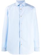 Paul Smith Artist Stripe Cuff Shirt - Blue