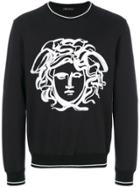 Versace Painted Medusa Sweatshirt - Black