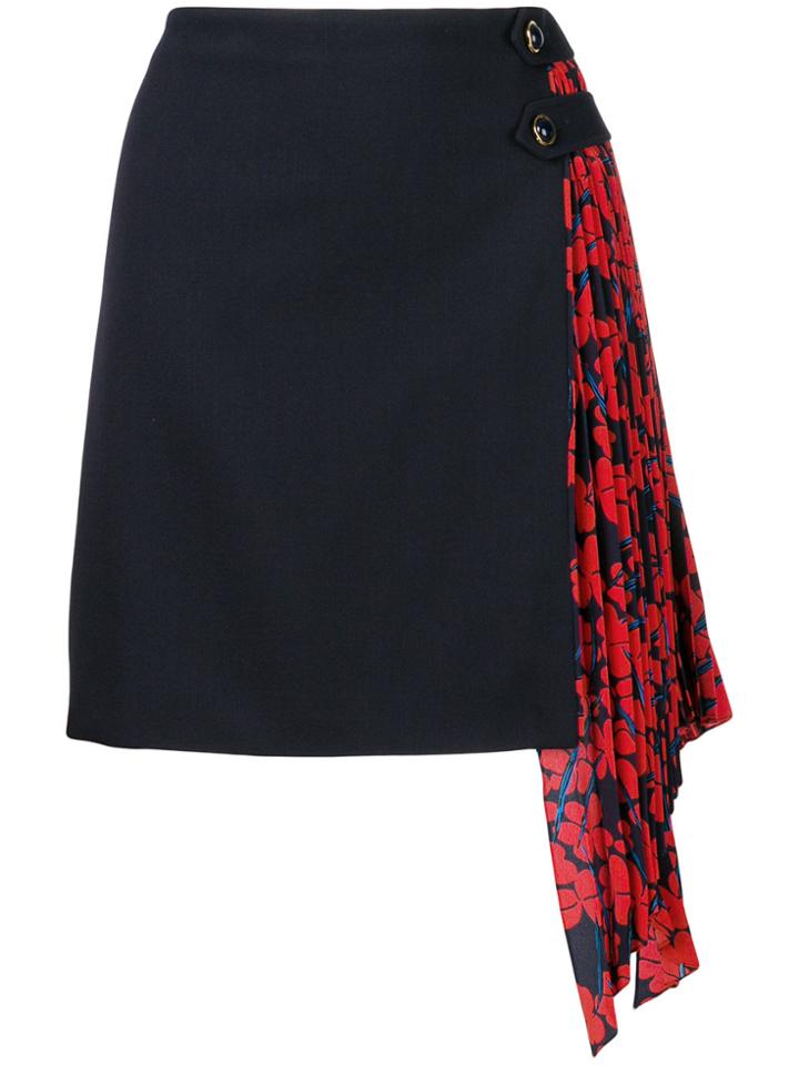 Givenchy Pleated Panel Skirt - Blue