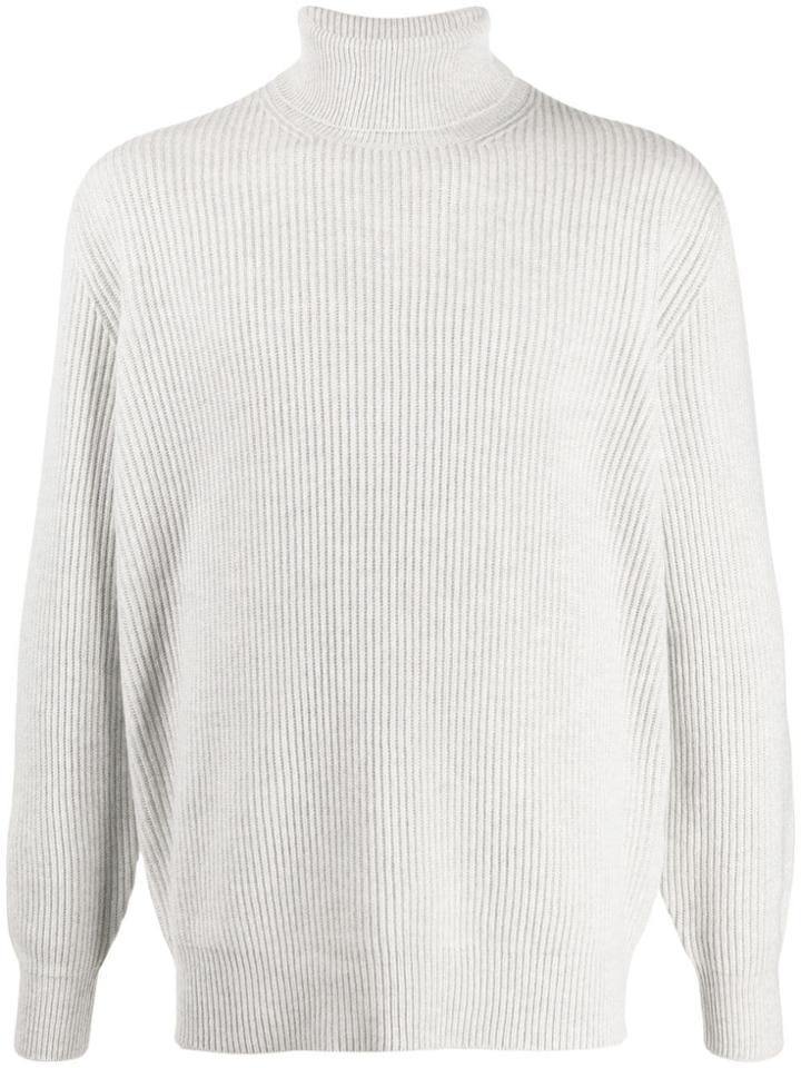 Brunello Cucinelli Cashmere Roll-neck Jumper - Grey