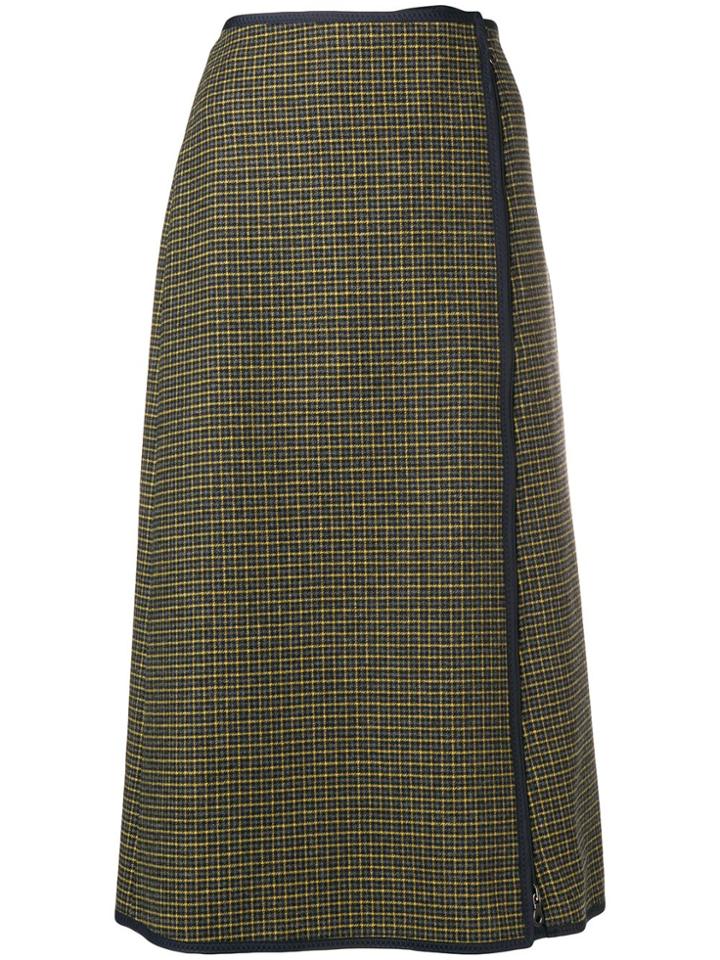 Sportmax Checked Skirt - Grey