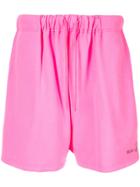 We11done Logo Sweat Shorts - Pink