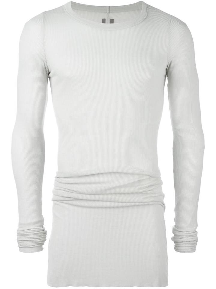 Rick Owens Long Sleeved T-shirt, Men's, Size: Small, Nude/neutrals, Viscose/silk