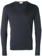 John Smedley V-neck Jumper - Grey